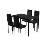 Cobalt Metal Dining Set – Black
