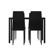 Cobalt Metal Dining Set – Black