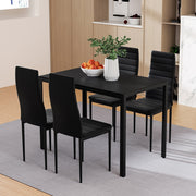 Cobalt Metal Dining Set – Black