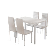 Cobalt Metal Dining Set – White