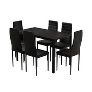 Clyde Metal Dining Set – Black