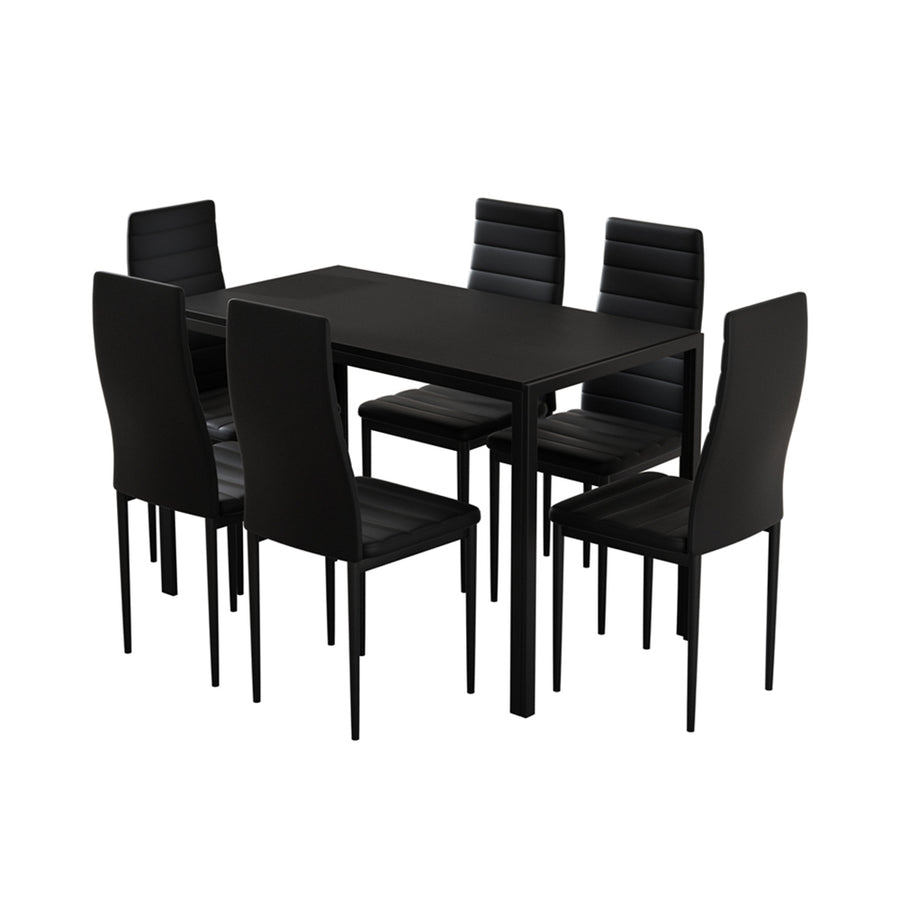 Clyde Metal Dining Set – Black