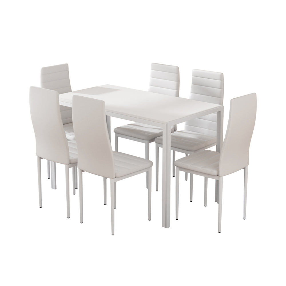 Clifton Metal Dining Set – White