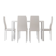 Clifton Metal Dining Set – White