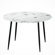 Channing Metal Dining Table – White