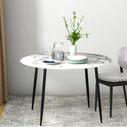 Channing Metal Dining Table – White