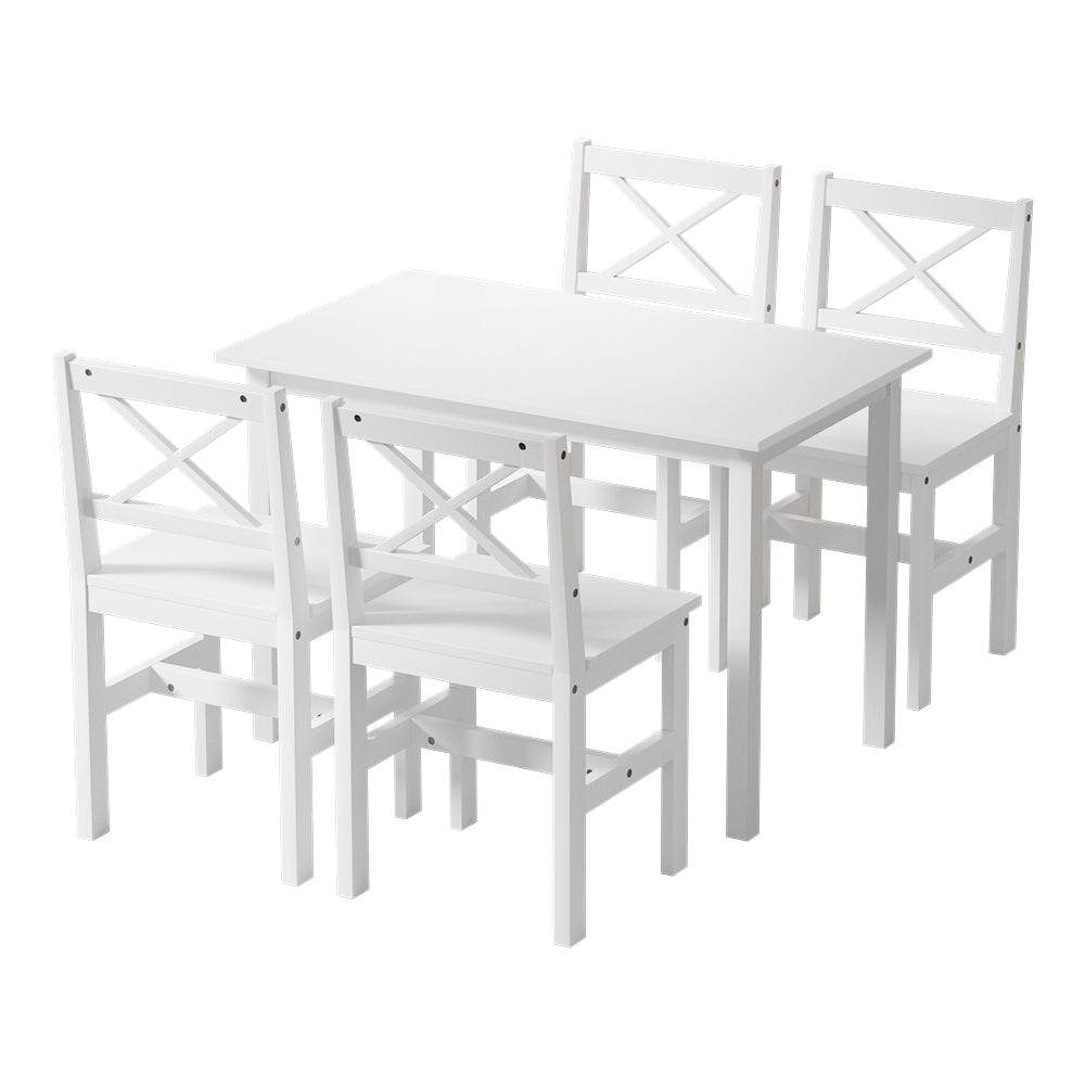 Lawson Dining Set – White