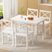 Lawson Dining Set – White