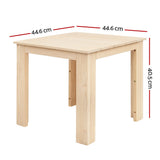 Gardeon Coffee Side Table Wooden Desk Outdoor Furniture Camping Garden Natural