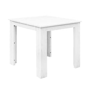Coffee Wooden Camping Furniture – White