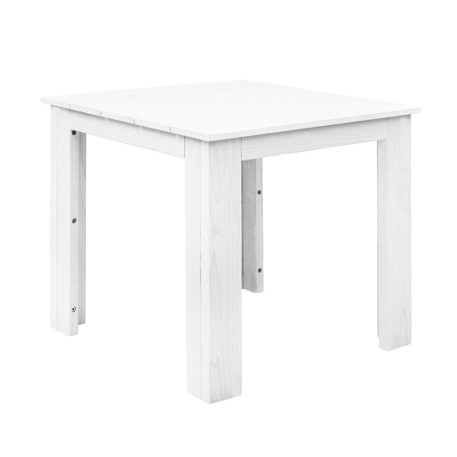 Coffee Wooden Camping Furniture – White