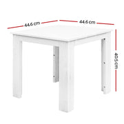 Coffee Wooden Camping Furniture – White
