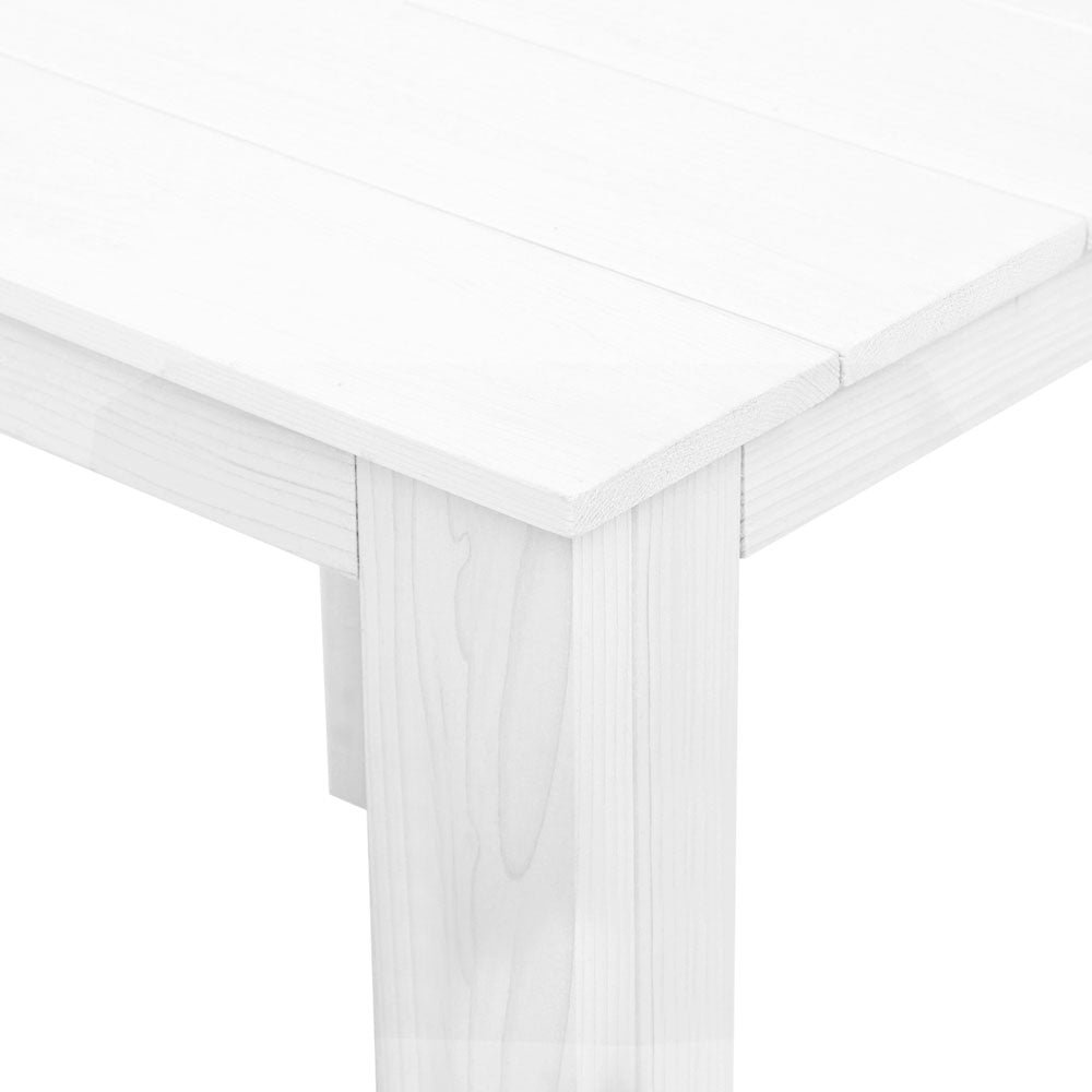 Coffee Wooden Camping Furniture – White