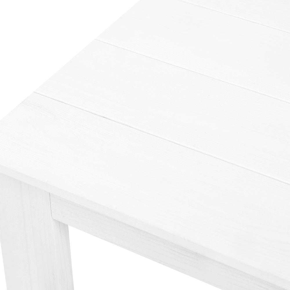 Coffee Wooden Camping Furniture – White