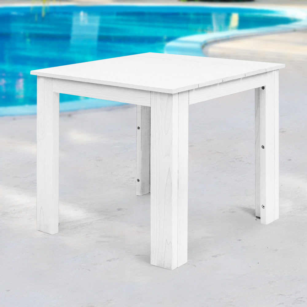 Coffee Wooden Camping Furniture – White