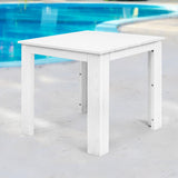 Gardeon Coffee Side Table Wooden Desk Outdoor Furniture Camping Garden White