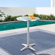 Hendrix Outdoor Bar Table – Silver