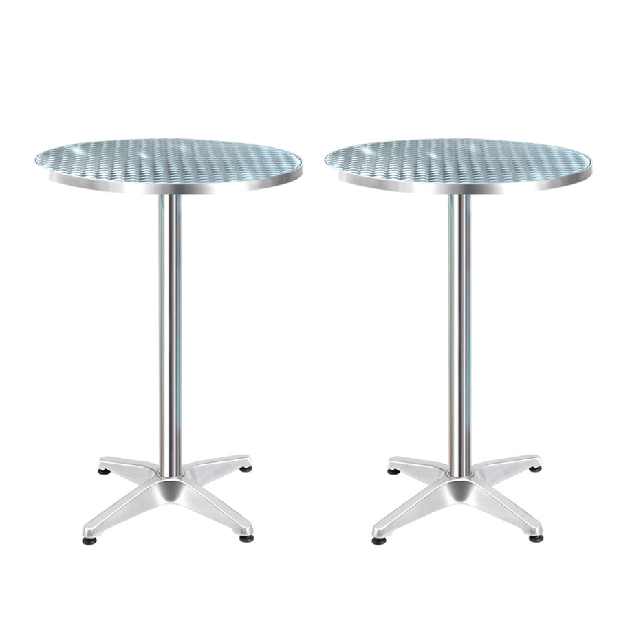 Hendrix Outdoor Bar Table Set of 2 – Silver