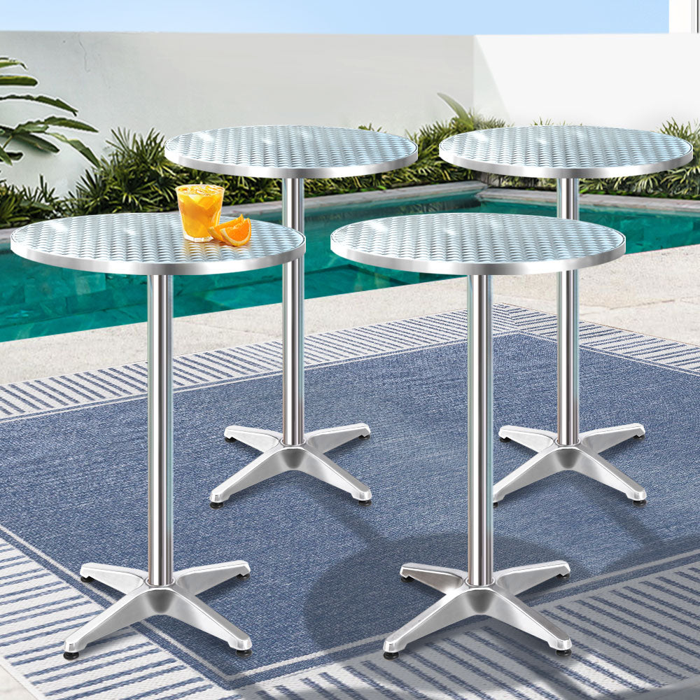 Hendrix Outdoor Bar Table Set of 6 – Silver