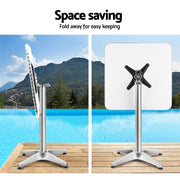 Huxley Outdoor Bar Table – Silver