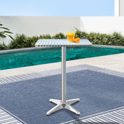 Huxley Outdoor Bar Table – Silver