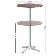 Hollis Wooden Outdoor Bar Table