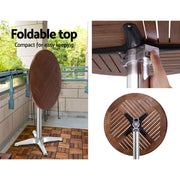 Hollis Wooden Outdoor Bar Table