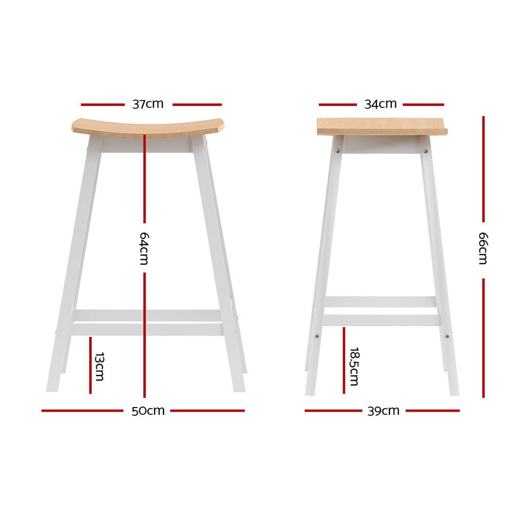 Ari Wooden Bar Stool Set of 2