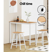 Ari Wooden Bar Stool Set of 2