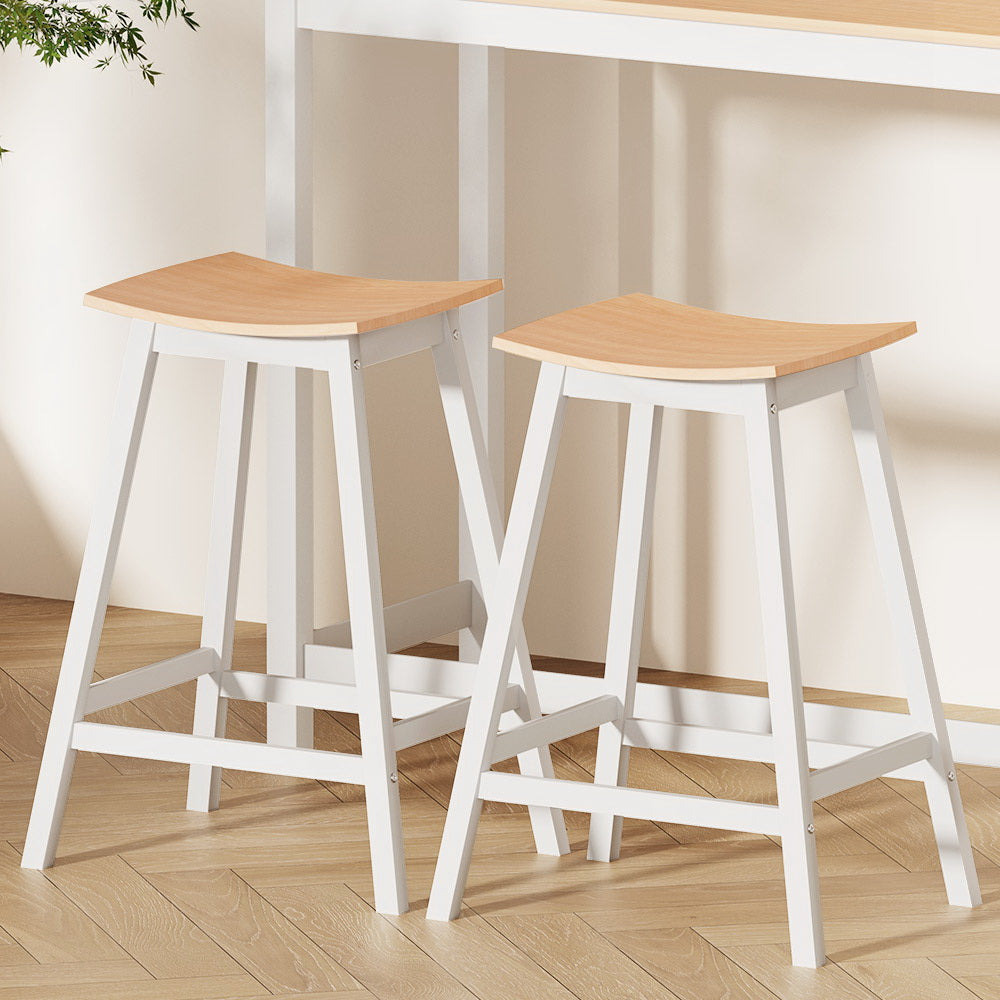 Ari Wooden Bar Stool Set of 2