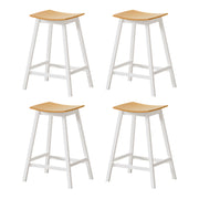 Ari Wooden Bar Stool Set of 4 – White