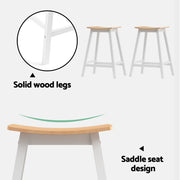 Ari Wooden Bar Stool Set of 4 – White