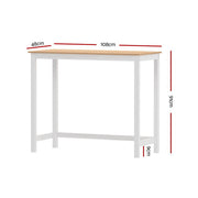 Ari Wooden Bar Table – White