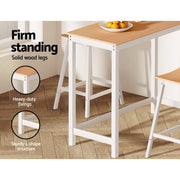 Ari Wooden Bar Table – White