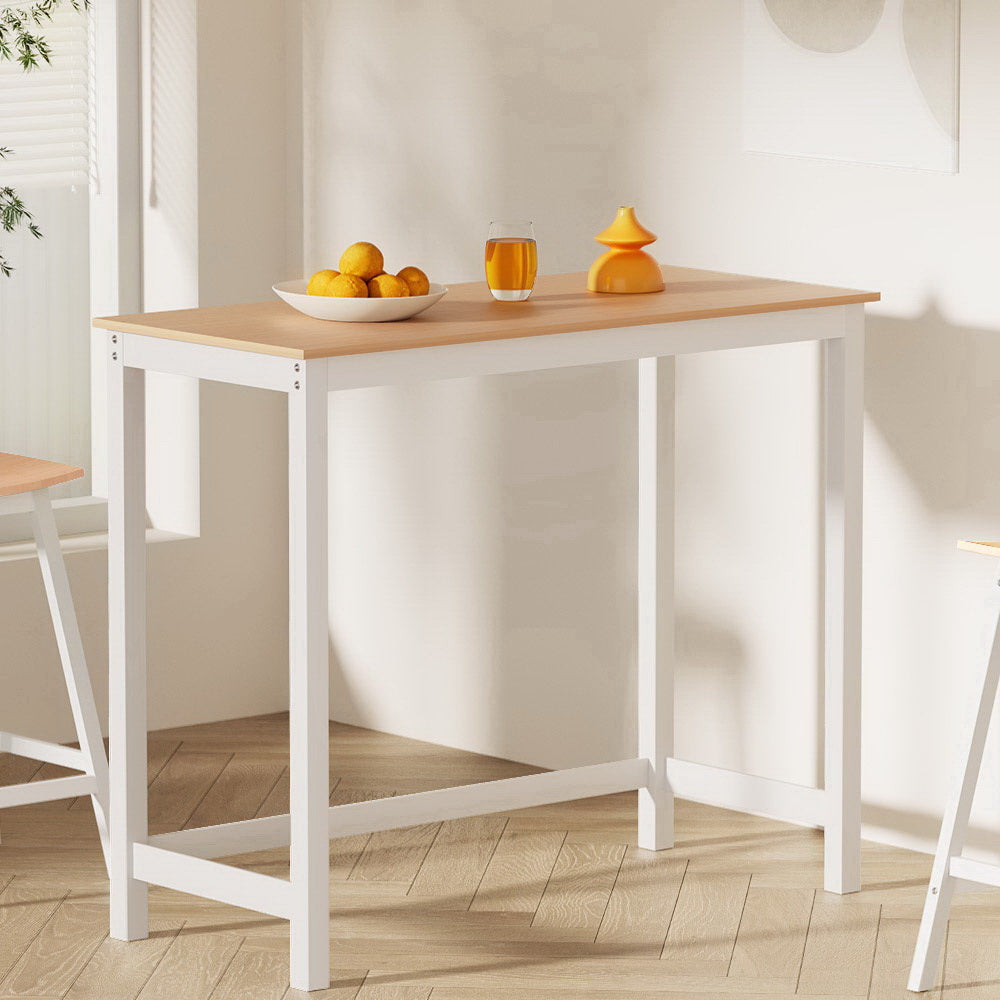Ari Wooden Bar Table – White