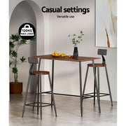 Halle Metal Bar Table – Black