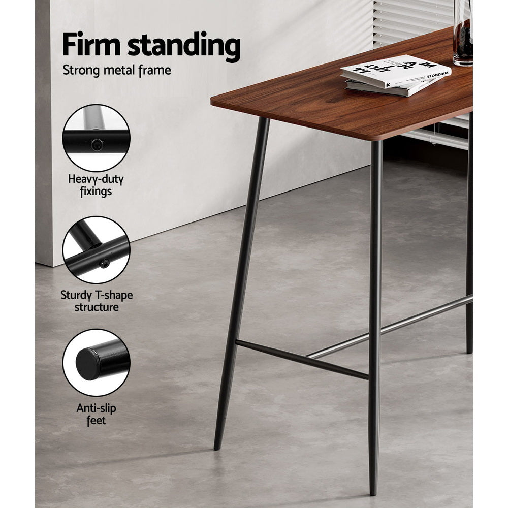 Halle Metal Bar Table – Black