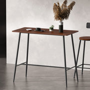 Halle Metal Bar Table – Black