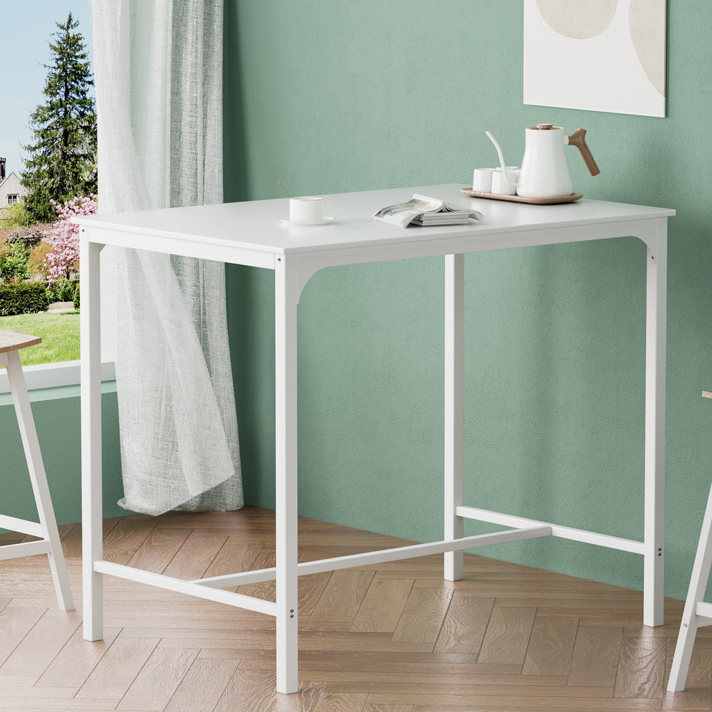 Grayson Metal Bar Table – White