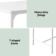 Grayson Metal Bar Table – White