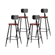 Alex Metal Bar Stool Set of 4 – Brown