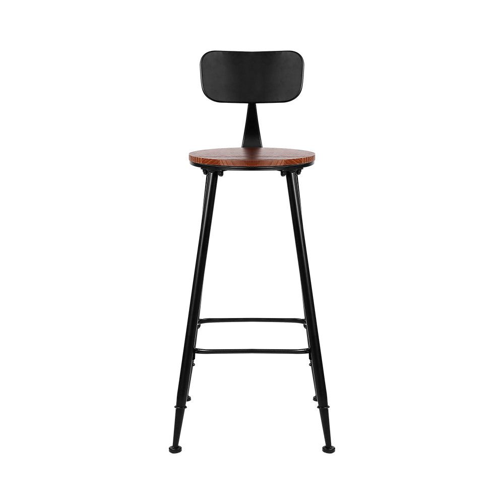 Alex Metal Bar Stool Set of 4 – Brown