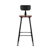 Alex Metal Bar Stool Set of 4 – Brown