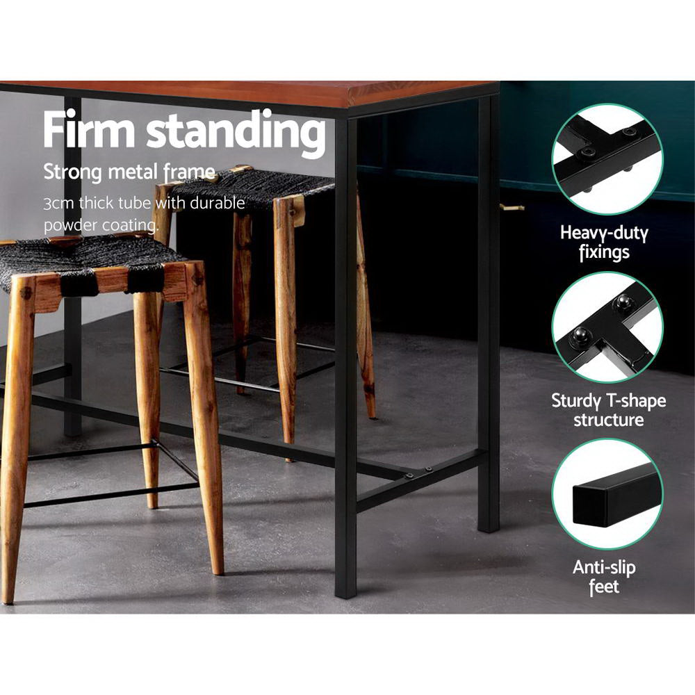 Alex Bar Table – Brown
