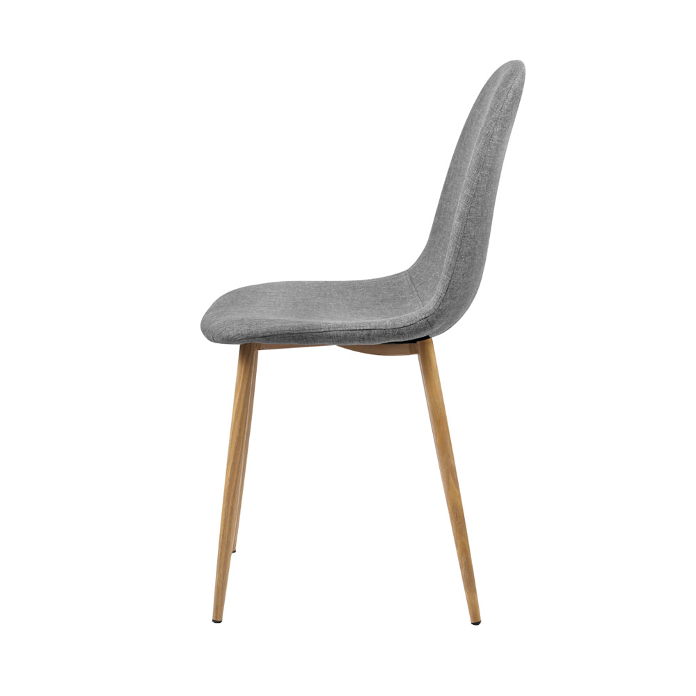 Onyx Fabric Dining Chair Set of 4 – Grey