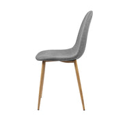 Onyx Fabric Dining Chair Set of 4 – Grey