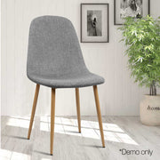 Onyx Fabric Dining Chair Set of 4 – Grey