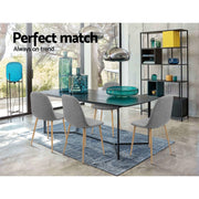 Onyx Fabric Dining Chair Set of 4 – Grey
