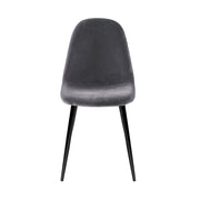 Odessa Velvet Dining Chair Set of 4 – Grey