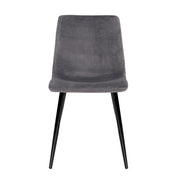 Orwell Velvet Dining Chair Set of 4 – Grey